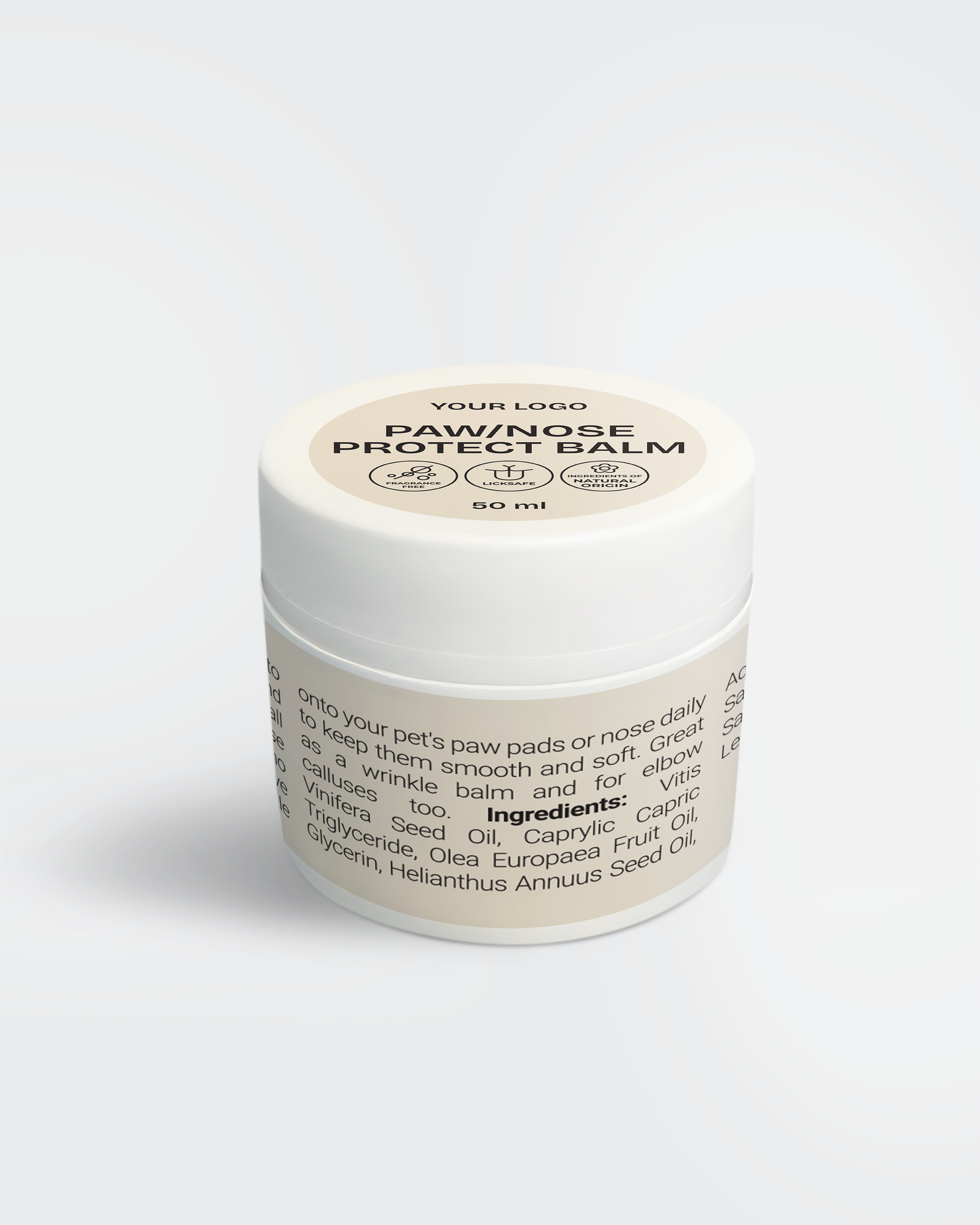 White Label Natural Paw/Nose protect balm I 50 ml